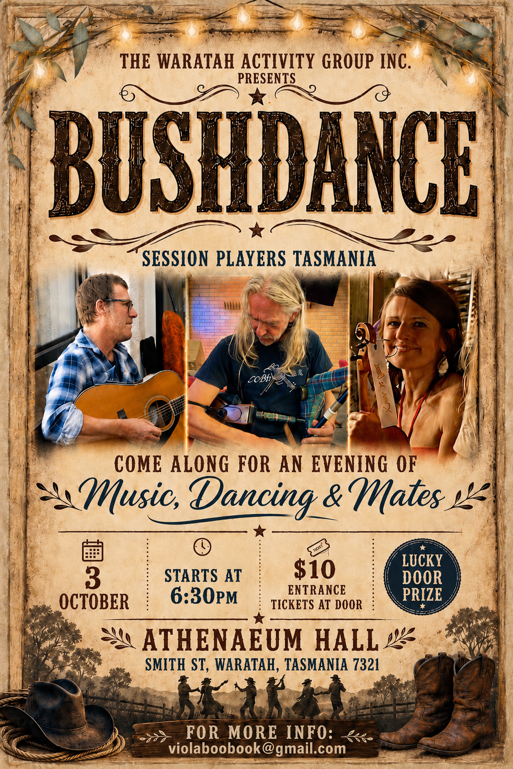 Bush Dance event poster