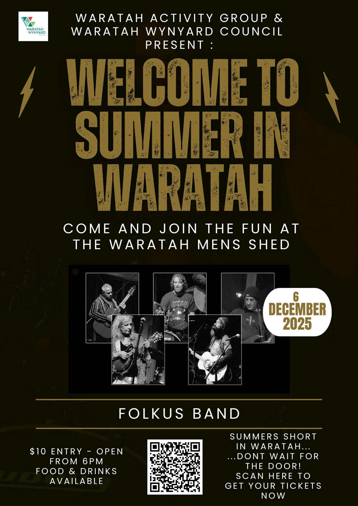 Welcome to Summer in Waratah event poster